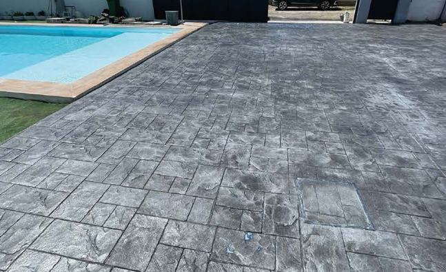 Proyecto de hormigón impreso realizado por Horminsur